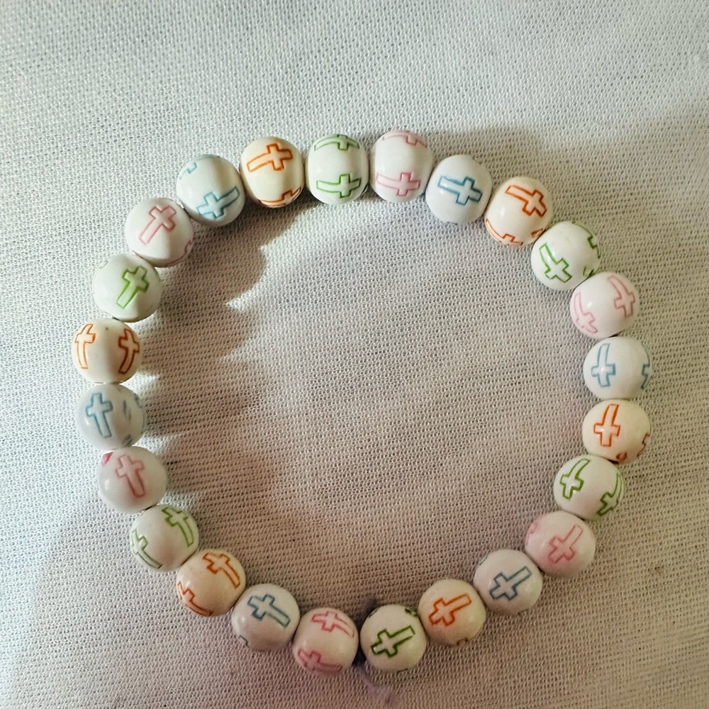 Handmade cross bracelet